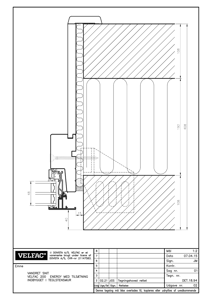 Indbygning i teglstensmur med indvendig tilsætning